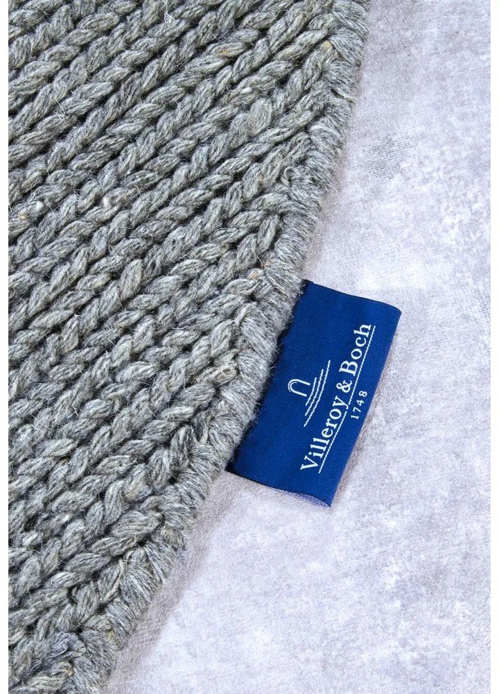 Сив ръчно изработен вълнен кръгъл килим ø 160 cm Francois – Villeroy&amp;Boch