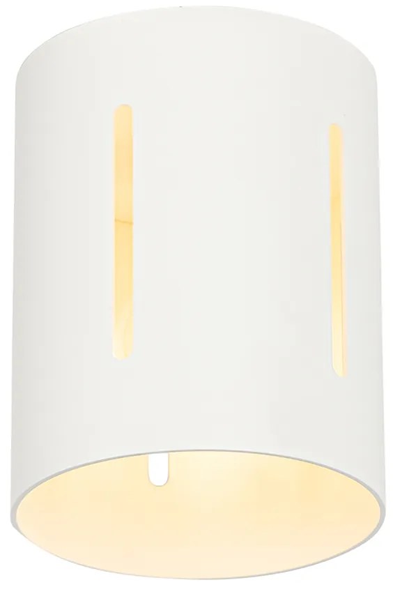 Дизайнерска таванна лампа бяла със светлинен ефект - Yana