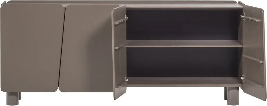 Кафяв скрин от масивен бор 200x85x45 cm Root – WOOOD