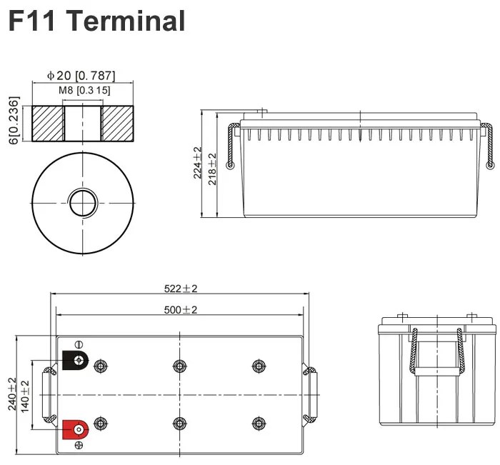 Оловни батерии Ultracell 12V 200Ah F11