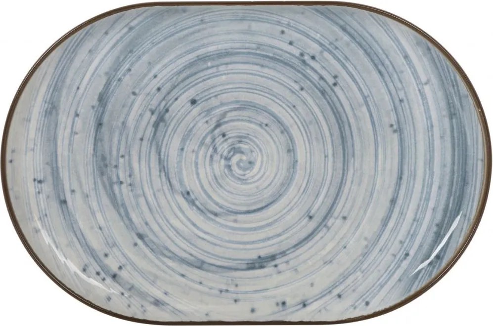 Плато овал LA MEDITERRANEA Swirl, Порцелан - 30x20 cm