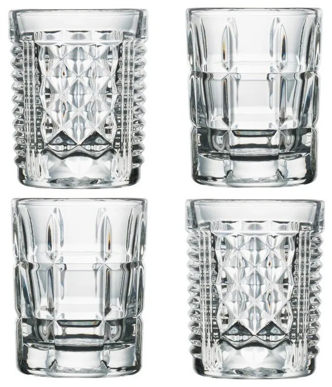 Комплект от 4 чаши за шотове La Rochère , 60 ml Assortis - La Rochére