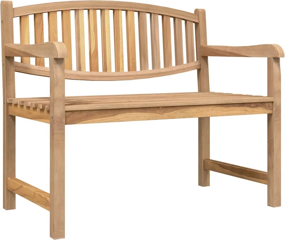 364408 vidaXL Градинска пейка, 114x59x87 см, тик масив