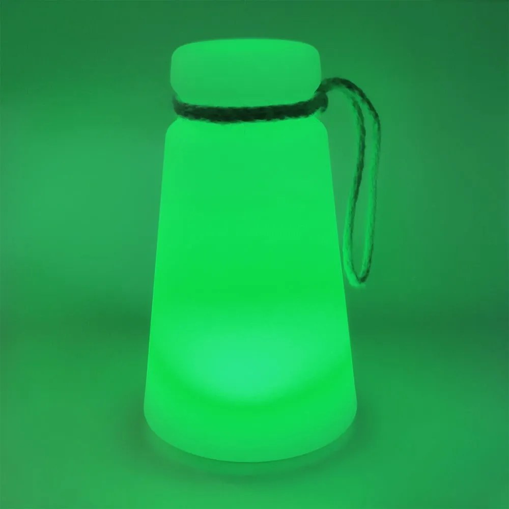 LED настолна лампа в бяло и кафяво (височина 20 cm) Bruno – Fischer & Honsel