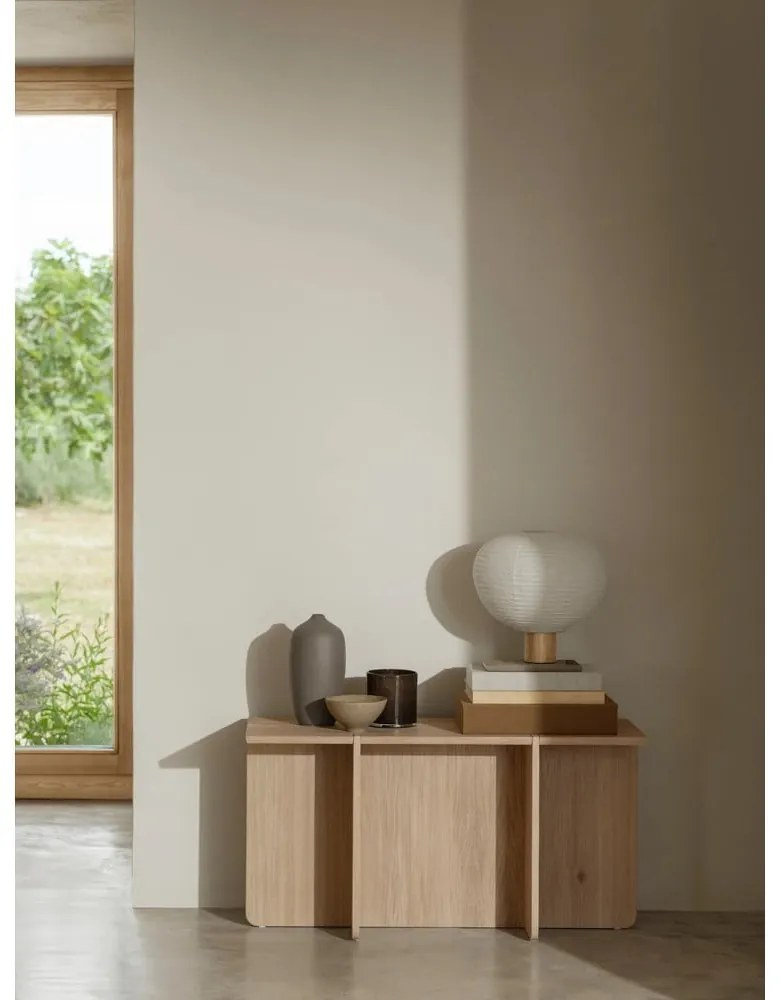 Бяла настолна лампа с хартиен абажур (височина 32 cm) Kami – Blomus