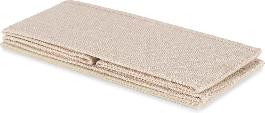Бежова текстилна кутия за съхранение 28x12x12 cm Sandy – Compactor