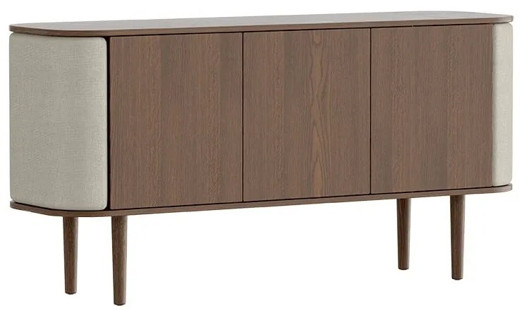 Нисък дъбов скрин в кафяво-бежово 150x75 cm Treasures - UMAGE