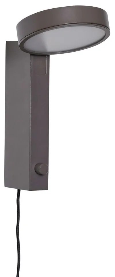 Кафява стенна лампа Crea – Hübsch