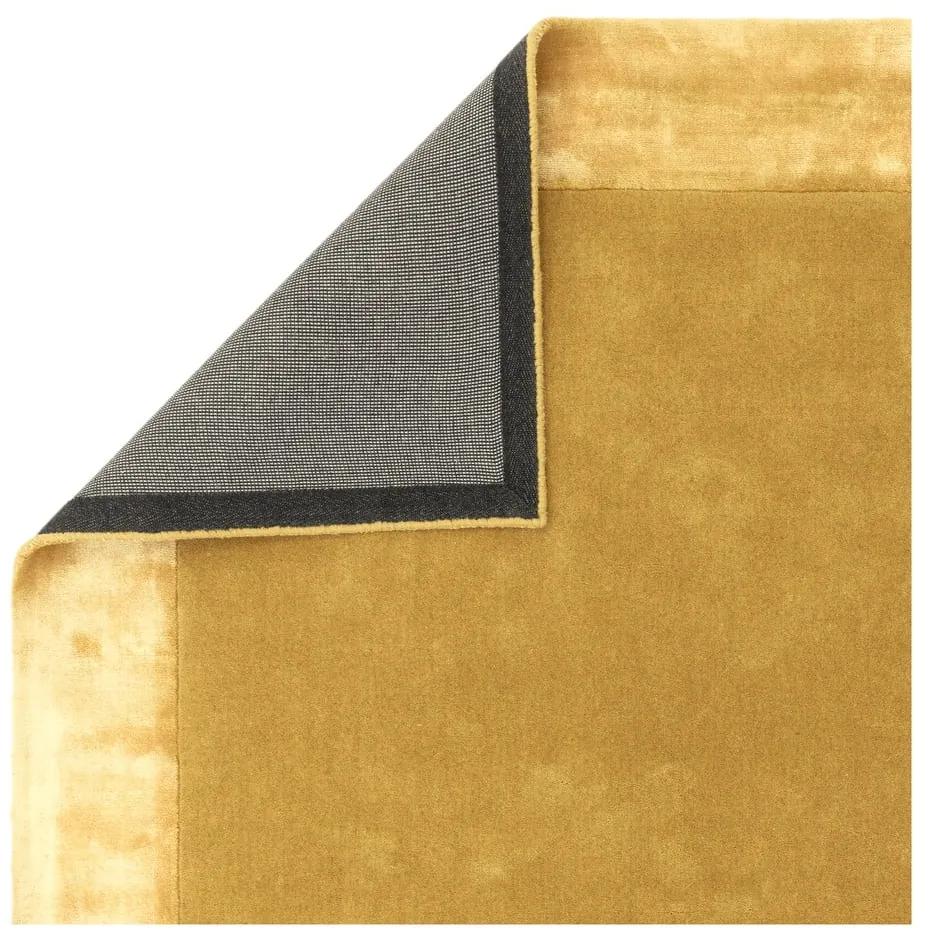 Ръчно изработен килим със смес от вълна в цвят жълта охра 200x290 cm Ascot – Asiatic Carpets