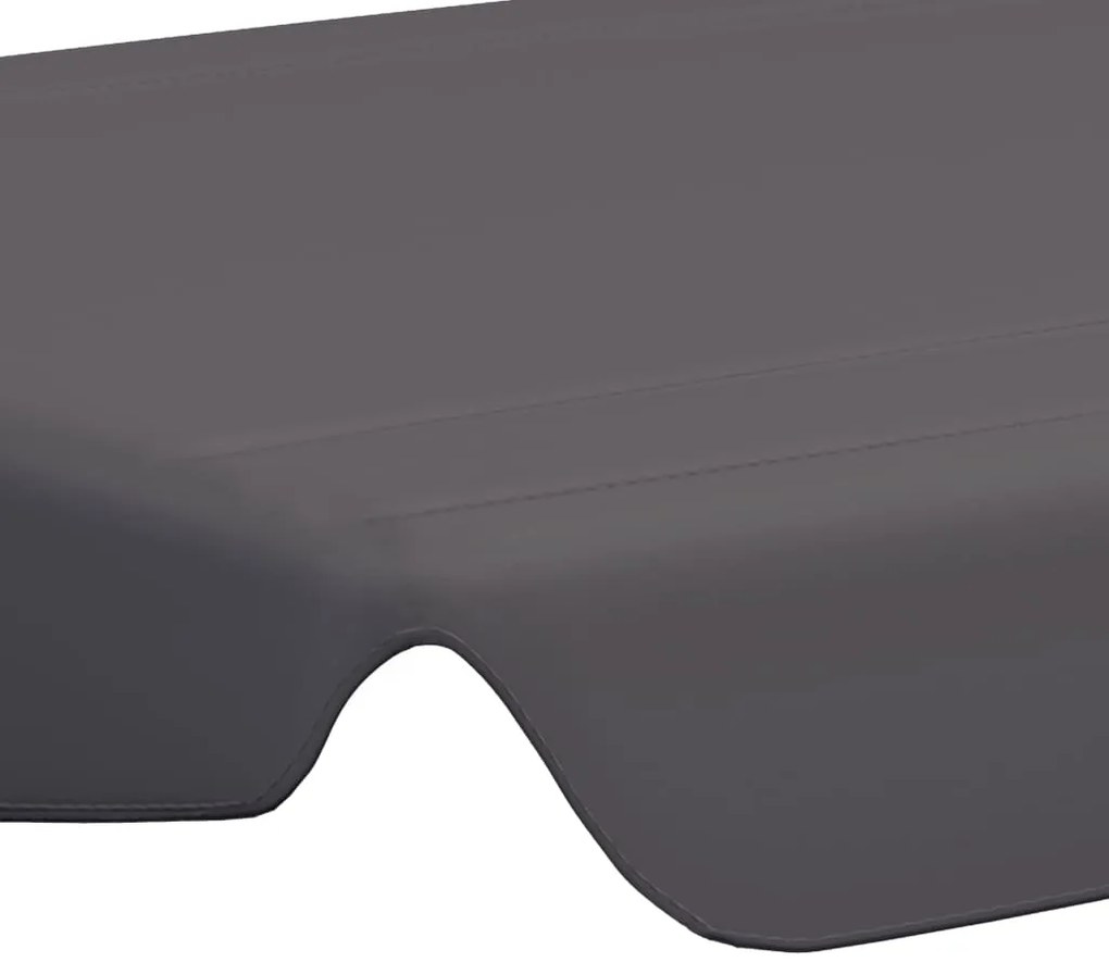 Резервен покрив за градинска люлка антрацит 188/168x110/145 cм