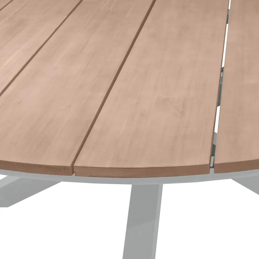 Градинска маса Hesperide Oriengo, Акация, 8 места - Бял