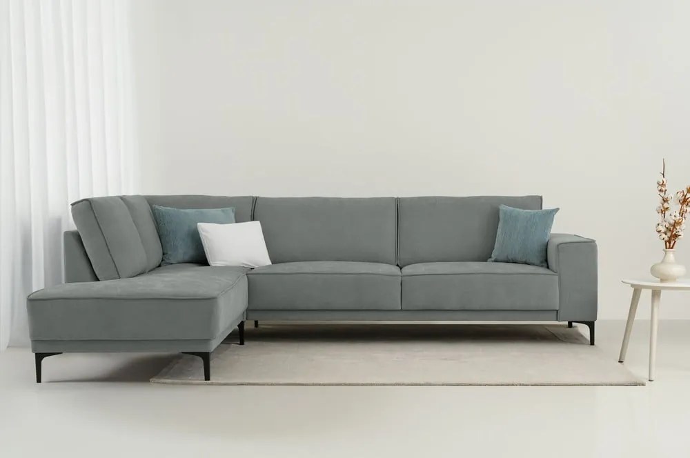 Тъмносив ъглов диван (ляв ъгъл) Copenhagen – Scandic