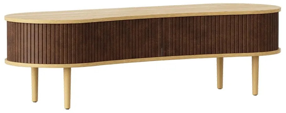 Масичка за телевизор в дъбов декор в естествено кафяво 140x40 cm Audacious - UMAGE