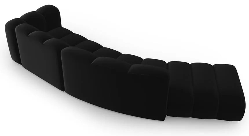 Антрацит ъглов диван (десен ъгъл) Lupine – Micadoni Home