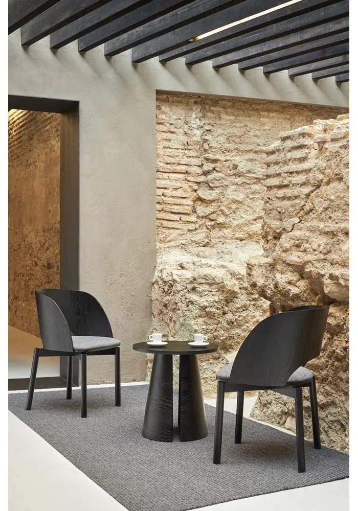 Черна масичка за кафе , ø 50 cm Cep - Teulat