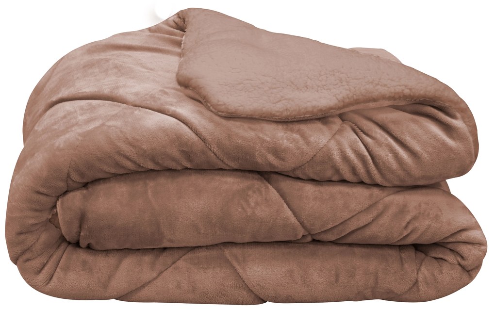 2 в 1 Одеяло шерпа/олекотена завивка Artisti Italiani Reverie 160/220 бежово