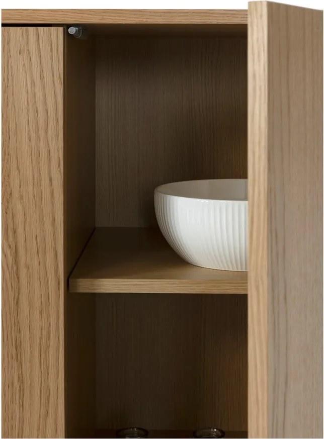 Скрин от декор от дъб в естествен цвят 180x75x40 cm Padoc – MOME