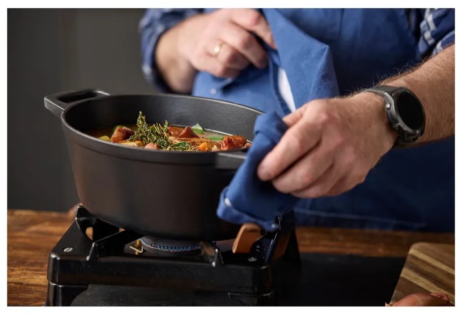 Гърне от излято желязо с капак подходящо за индукционен котлон 3,8 l – Holm