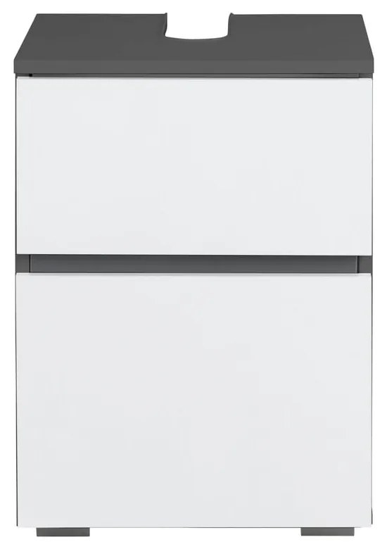 Шкаф за мивка в бял и антрацитен цвят 40x55 cm Wisla – Støraa