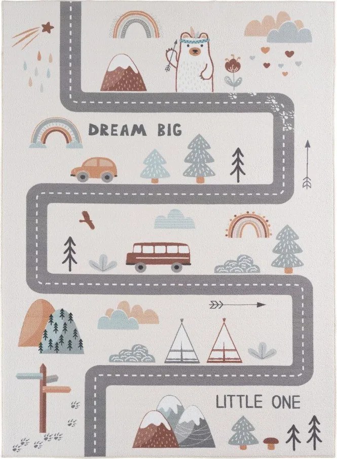 Кремав детски килим подходящ за пране 160x230 cm Coco 1134 – Ayyildiz Carpets