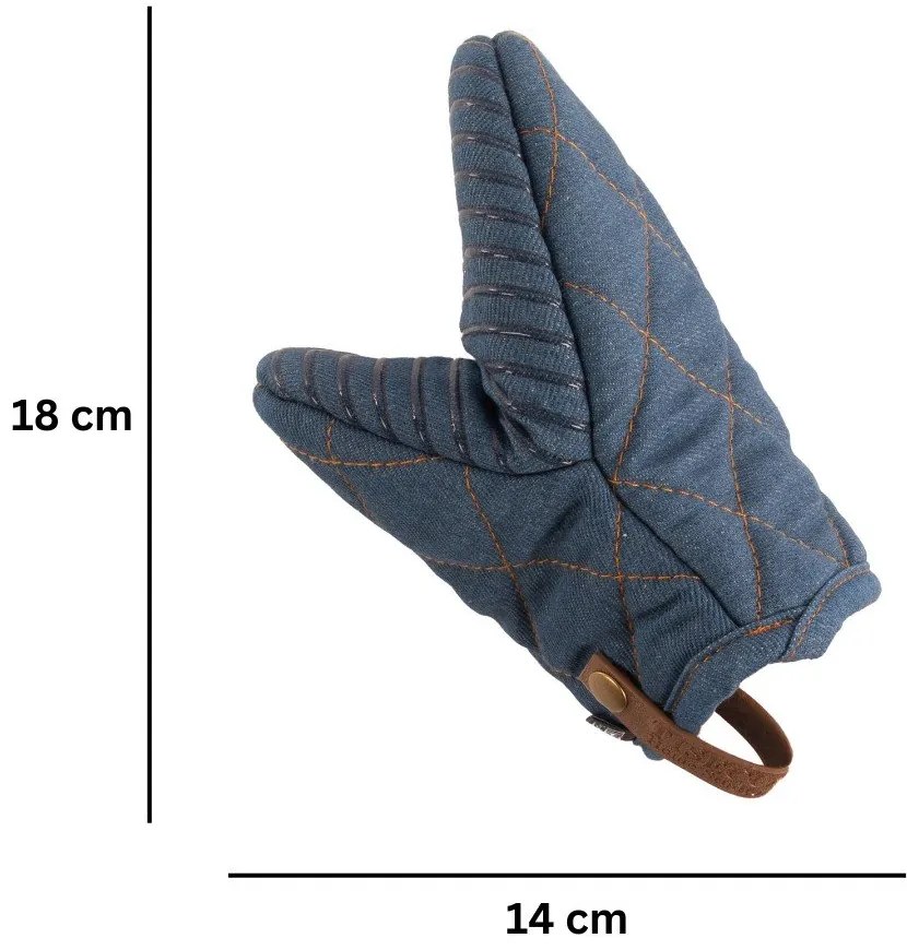 Ръкавици за фурна в комплект от 2 бр. Indigo – Tiseco Home Studio