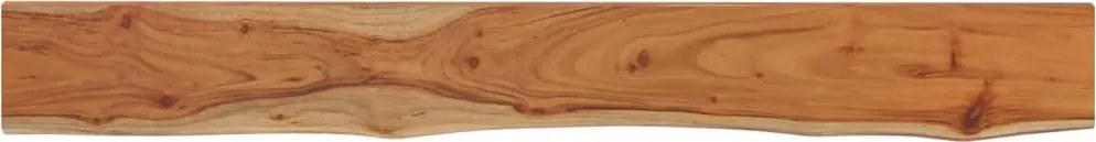 370281 vidaXL Стенен рафт, 180x20x3,8 см, правоъгълен, масив акация, жив ръб
