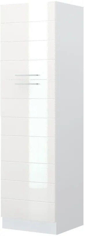 Висок подов шкаф Hudson K21-60-2KF-White - White glossy