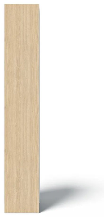 Бяла етажерка за книги в дъб 40x188 cm Ella - TemaHome