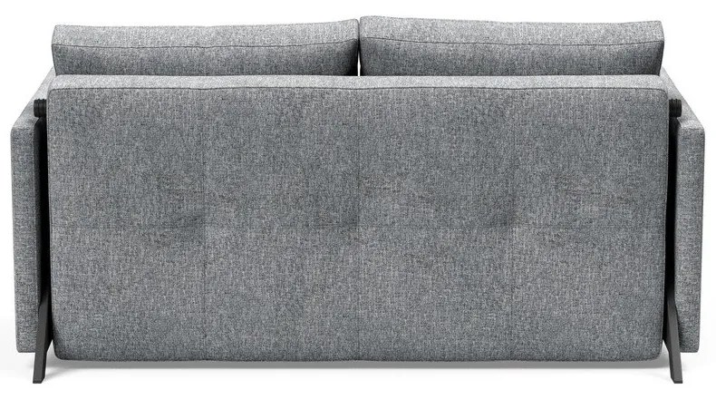 Сив разтегателен диван с подлакътници Twist Granite, 100 x 154 cm Cubed - Innovation