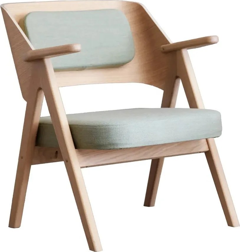Светлозелен дъбов фотьойл Findahl от Hammel Me Tube - Hammel Furniture