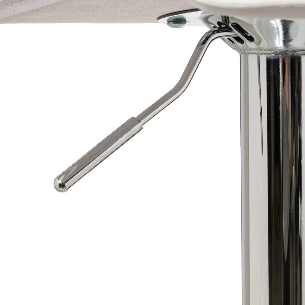 Бели тапицирани бар столове в комплект с регулируема височина 2 бр. (височина на седалката 63 cm) – Casa Selección