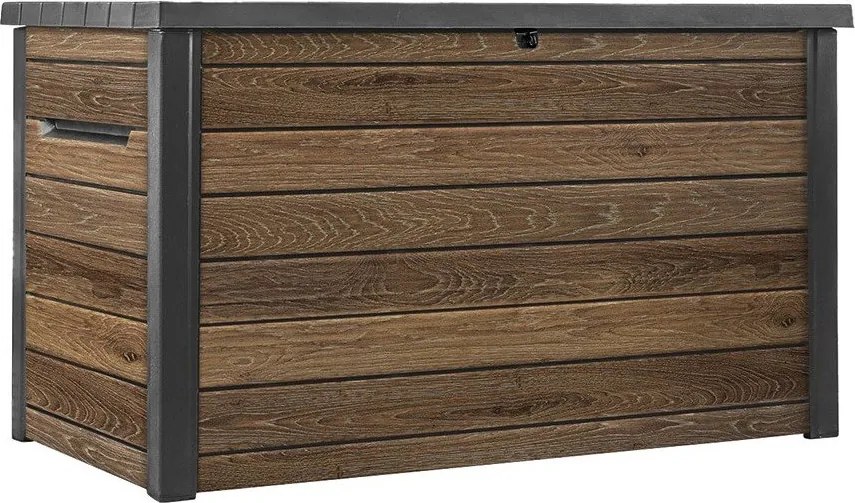 Кафява пластмасова градинска кутия за съхранение Signature – Keter