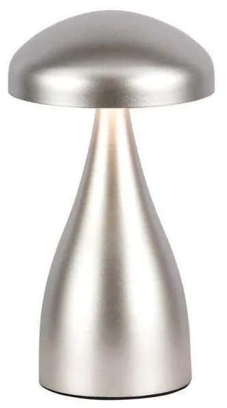 LED регулируема презареждаема настолна лампа LED/1W/5V 3000-6000K 1800 mAh сребр