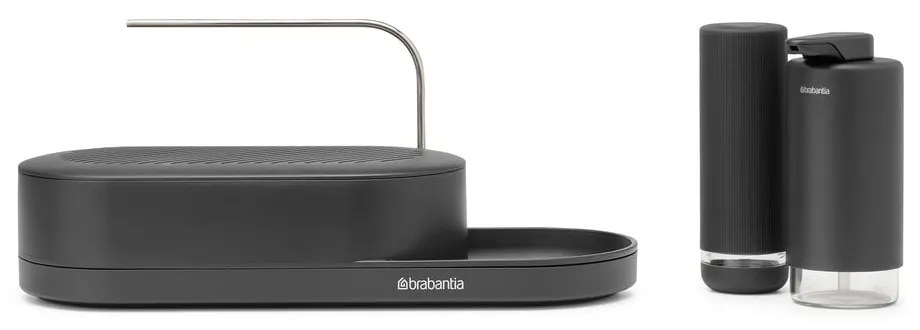 Сива пластмасова стойка за препарати SinkStyle – Brabantia