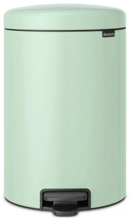 Кош за боклук с педал Brabantia NewIcon 1008847, 20 л, Плавно затваряне, Противоплъзгаща основа, Светлозелен