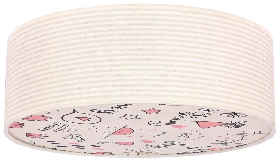 Детска плафониера KIDDY 2xE27/40W/230V бежов/розов