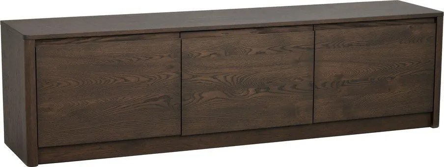 Скрин от декор от дъб в тъмно естествен цвят 180x50x40 cm Melstone – Rowico