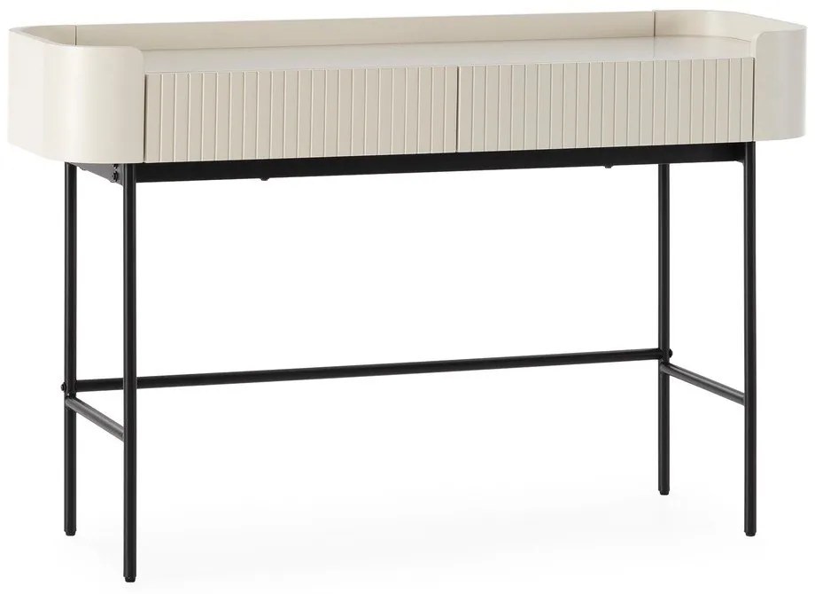 Кремава конзолна маса 40x120 cm Willa – MOME