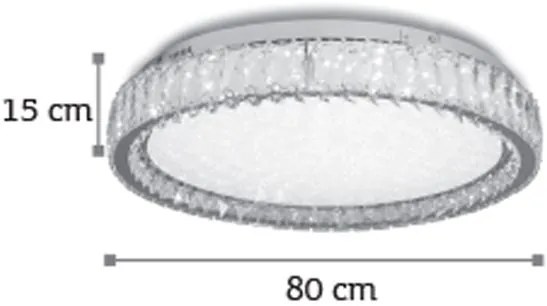 Лампа за таван InLight 42013-Диаметър: 40 cm