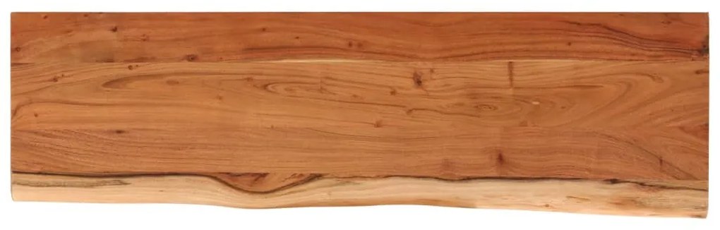 370254 vidaXL Плот за маса, 120x40x2,5 см, правоъгълен, акация масив, жив ръб