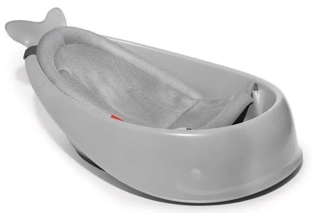 Skip Hop - Детска вана с ергономична подложка MOBY 3, сива