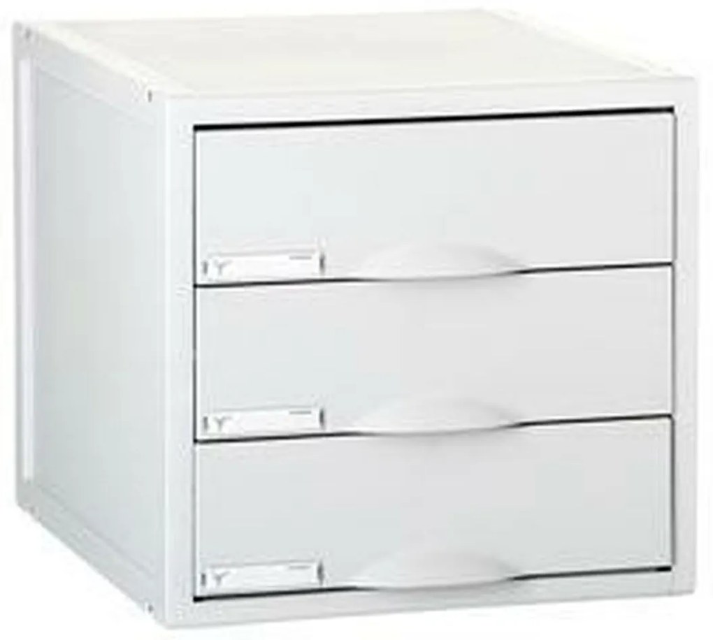 Modular Filing Cabinet Archivo 2000 ArchiSystem 3 чекмеджета Сив (35,6 x 31,6 x 20,3 cm)