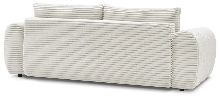 Кремав разтегателен диван от рипсено кадифе 257 cm Lucien – Bobochic Paris