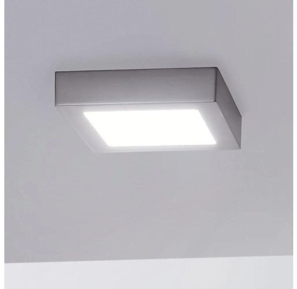 Eglo 78215 - LED плафон FUEVA LED/10,9W/230V 17x17 см матов хром