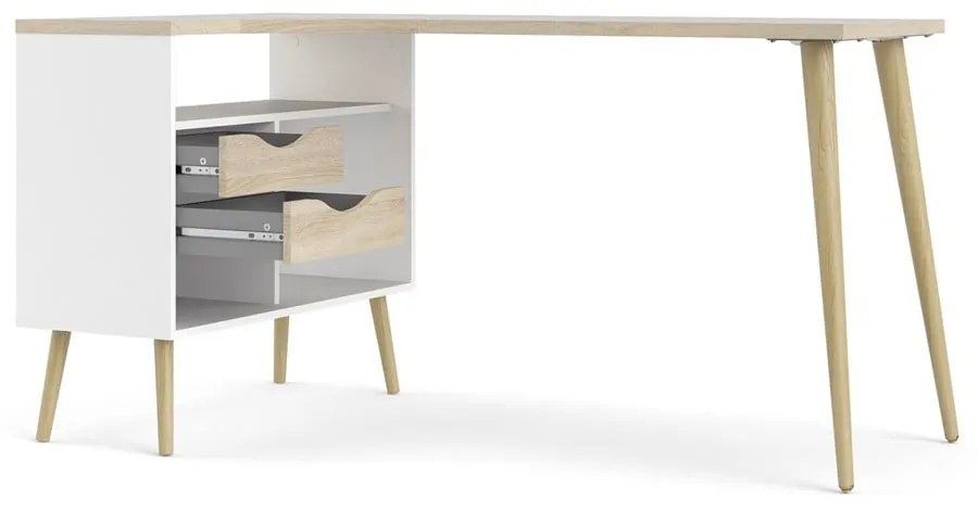 Работна маса от дъб 145x81 cm Oslo - Tvilum