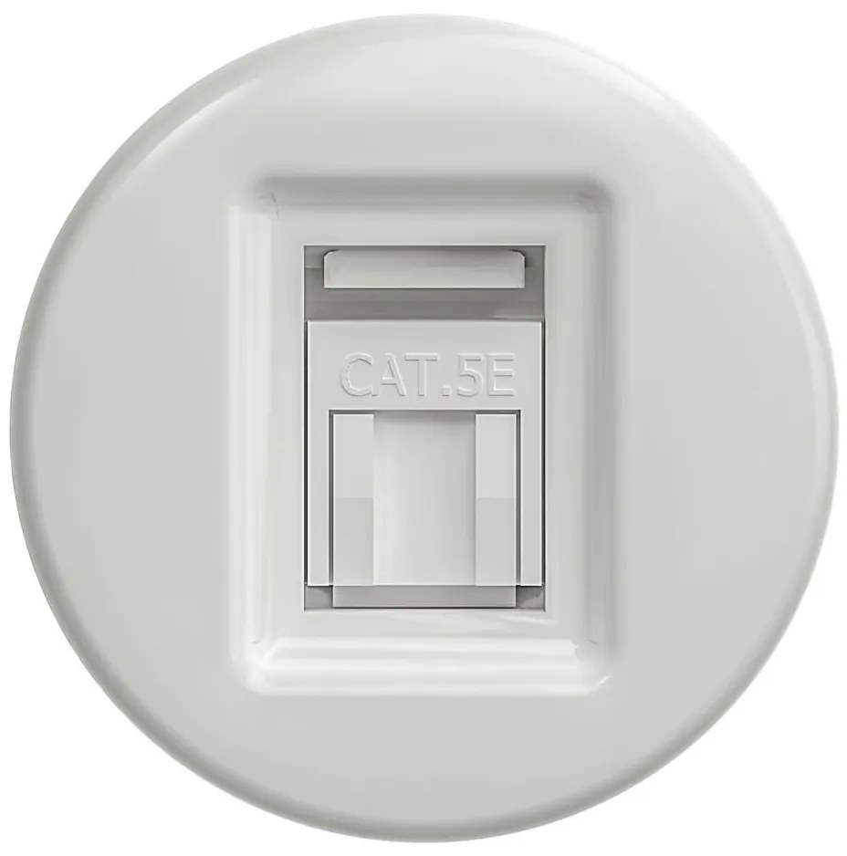 Kliklap - Ретро дата гнездо без рамка, бяло