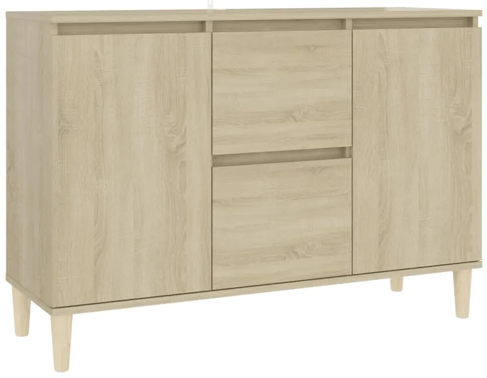 806106 vidaXL Бюфет, дъб сонома, 101x35x70 см, инженерно дърво