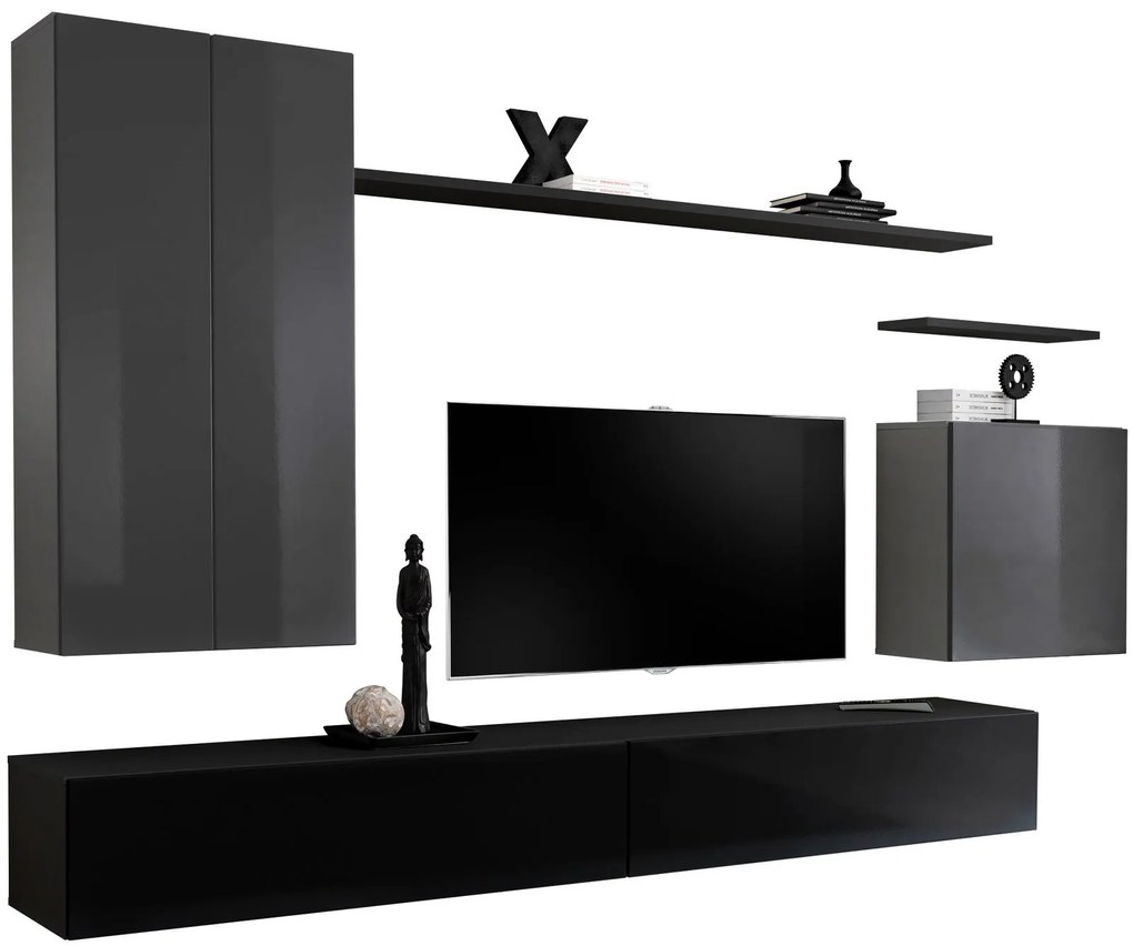 Холна секция Swiss II-Gray - Black