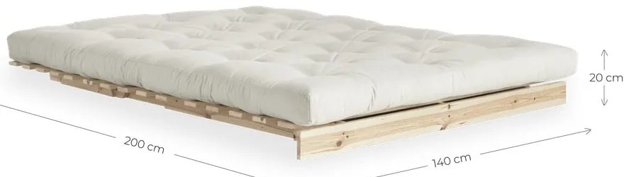 Зелен разтегателен диван 140 cm Roots - Karup Design