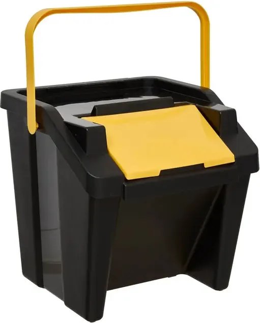 Комплект от 3 коша за разделно събиране 5five, Пластмаса, 30 l